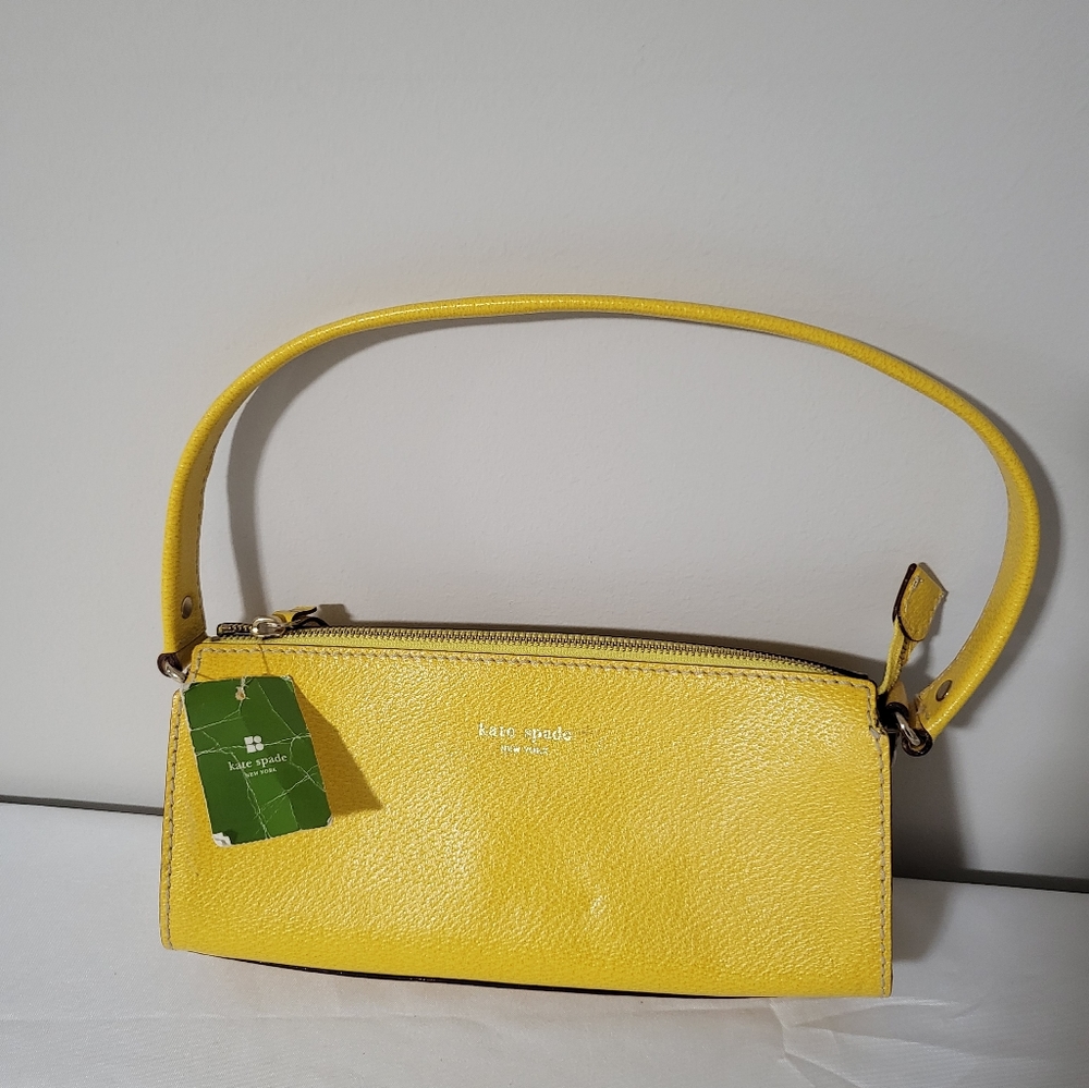 Yellow Kate Spade sholder bag